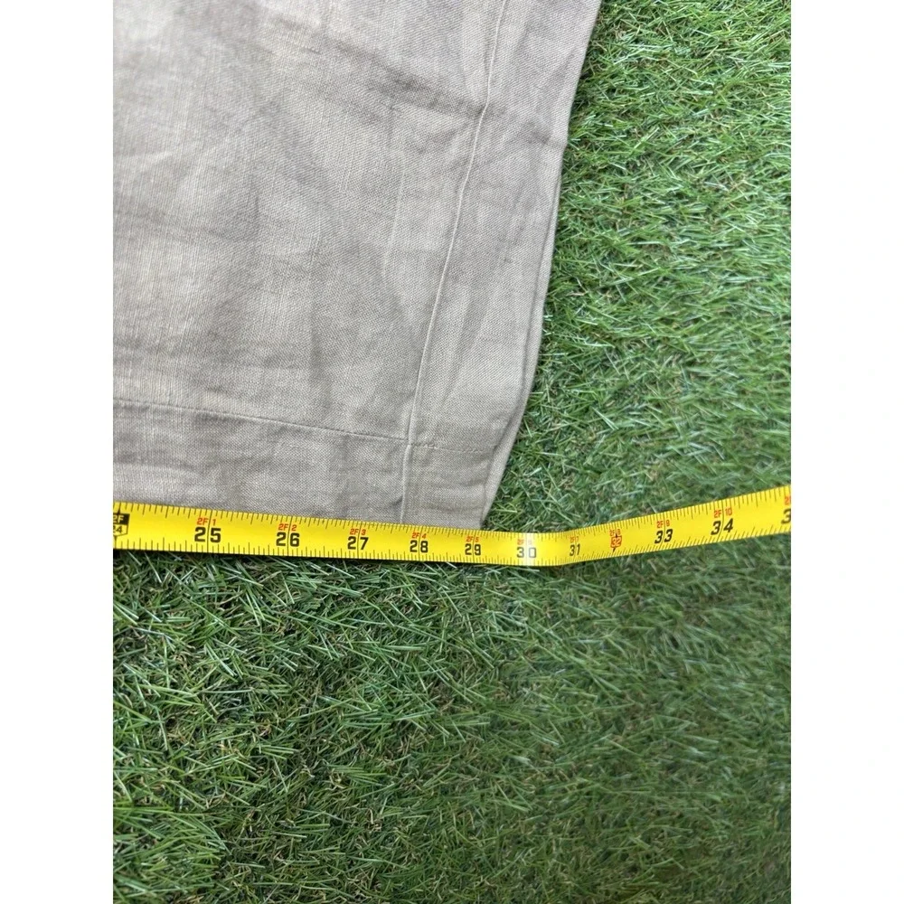 Daniel Cremieux Soiree Linen Pants Mens 38x30 Khaki Dress Lounge Beach Pleated